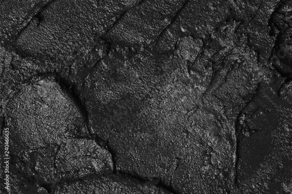 Obraz Abstract black oil paint texture as background