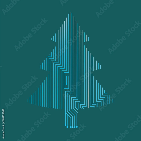 Obraz merry christmas artificial intelligence1