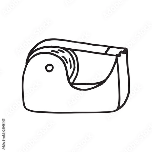 Obraz Hand drawn Doodle scotch tape icon