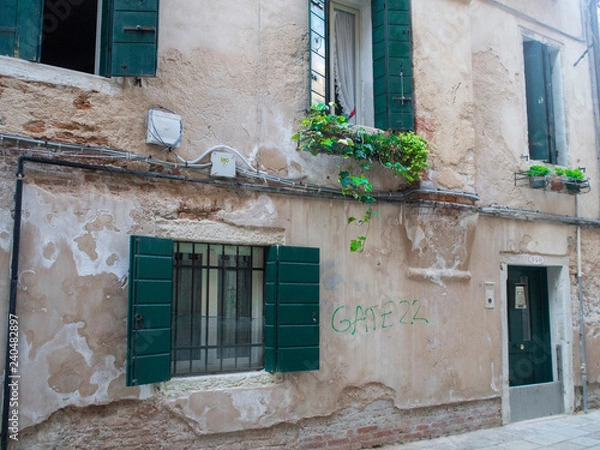 Obraz イタリアのベニスの街並み