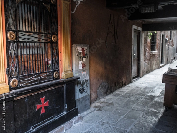 Obraz イタリアのベニスの路地