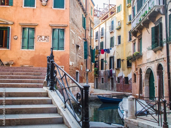 Obraz イタリアのベニスの街並み