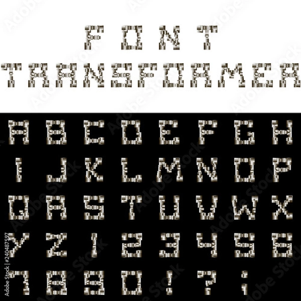 Obraz  Font transformer.