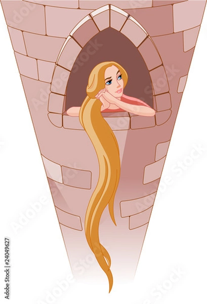 Obraz Princess Rapunzel in tower