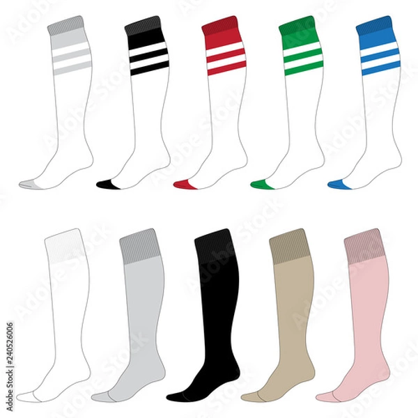 Fototapeta Vector template for Socks