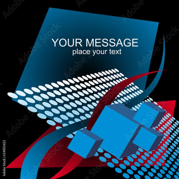 Fototapeta black abstract background with contrasting pattern