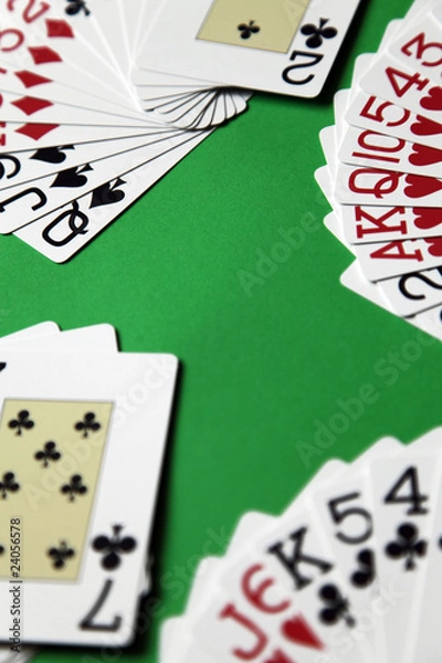 Obraz bridge playing - all four hands