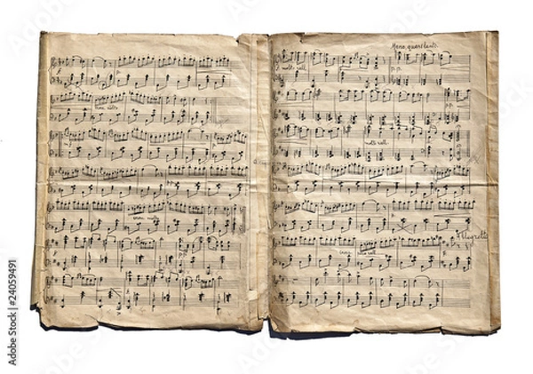 Obraz Old handwritten notes