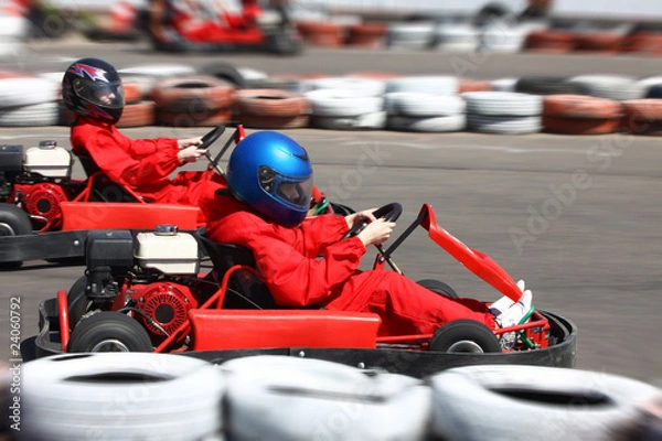 Fototapeta Go cart race