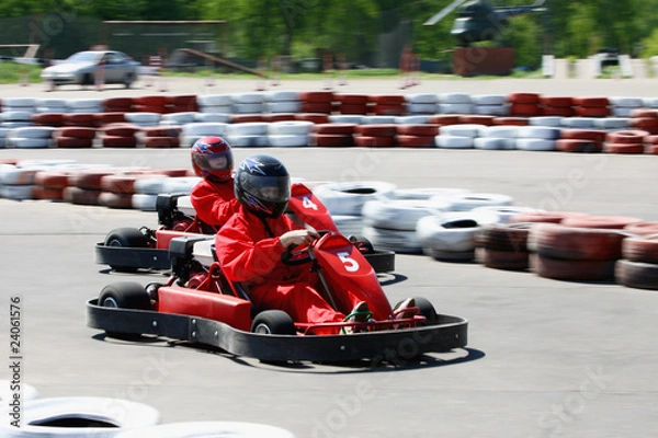 Fototapeta Go cart race