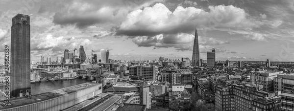 Obraz Panoramiczny pejzaż panoramę centrum Londynu