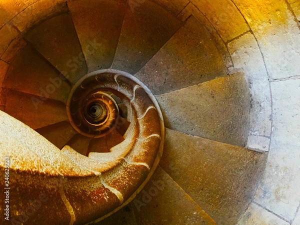 Fototapeta Spiral Stairs Fibonacci Building