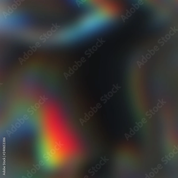 Fototapeta Colorful blurred light leaks abstract digital background. Holographic effect image. Magic glitch texture.