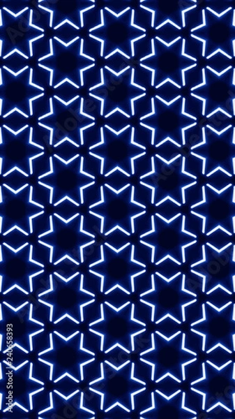 Fototapeta Ornate geometric pattern and abstract colored background