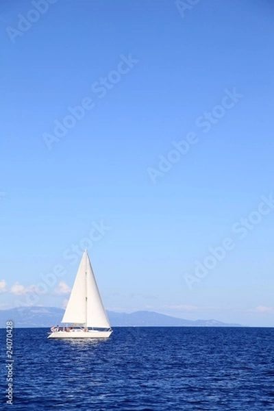 Fototapeta Einsames Segelschiff
