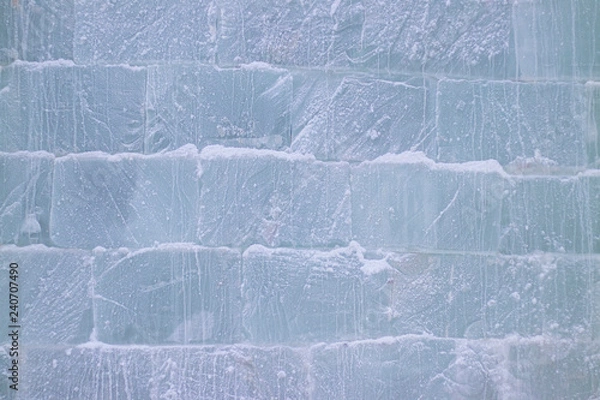 Obraz close view of the wall of the ice blocks