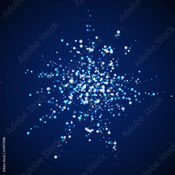 Fototapeta Amazing falling snow Christmas background. Subtle 