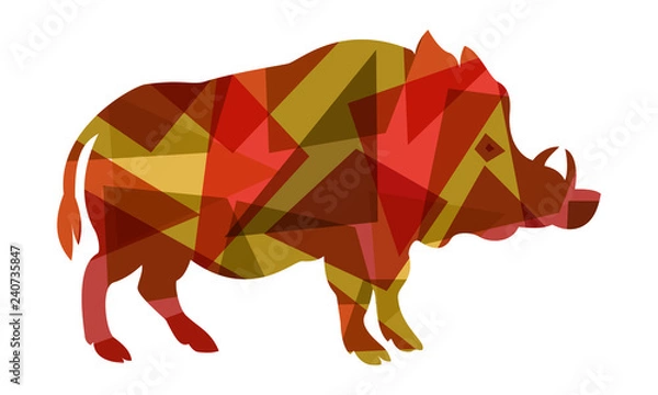 Obraz Boar vector colourful