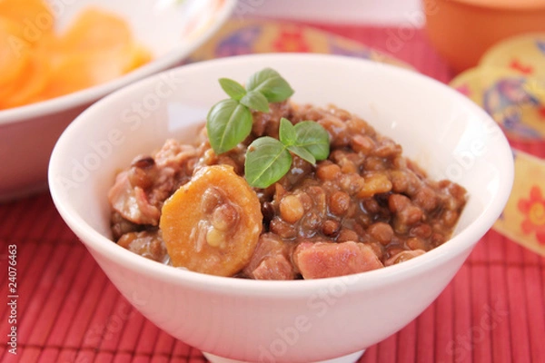 Fototapeta linseneintopf