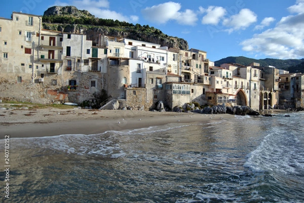 Fototapeta Case sulla spiaggia