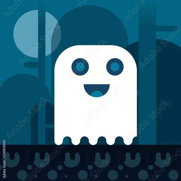 Obraz Fantome flat design