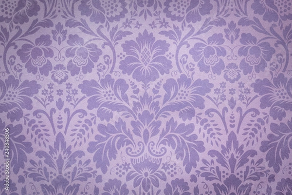 Fototapeta Decorative Floral Violet Pattern