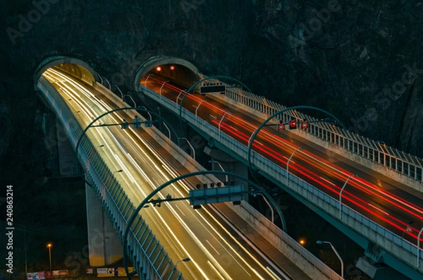 Obraz Nächtliche Autobahn