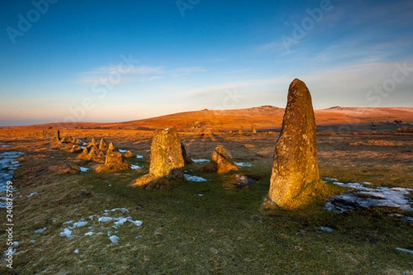 Obraz Ancient stones, Merrivale, Dartmoor