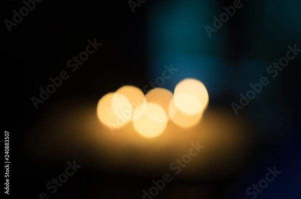 Obraz Romantic candle light bokeh background