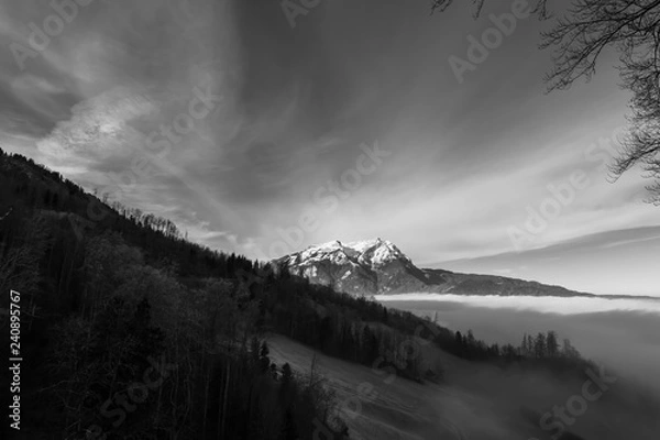 Obraz Mountain out of fog