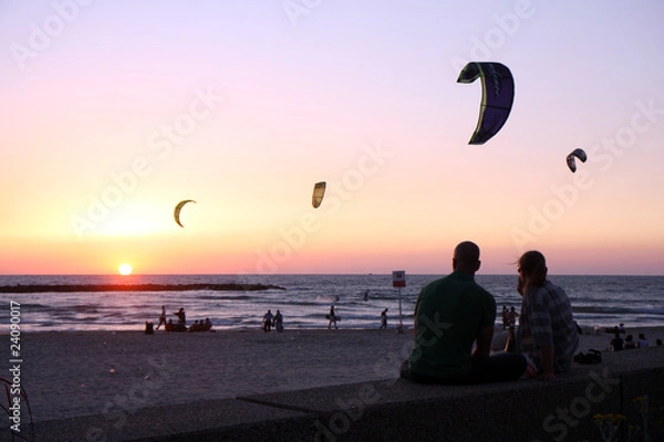 Fototapeta romantic sunset