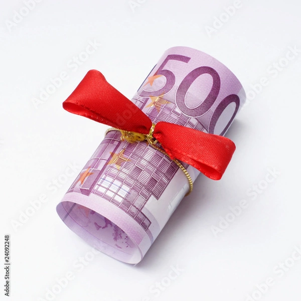 Obraz 500 euro schein mit schleife