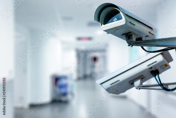 Obraz Kamera monitoringu CCTV działająca w szpitalu