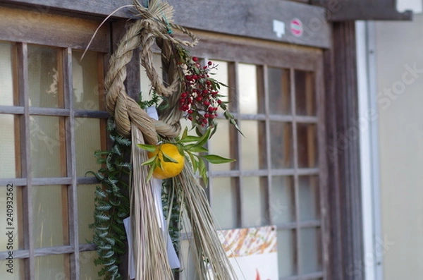 Obraz 玄関のしめ縄