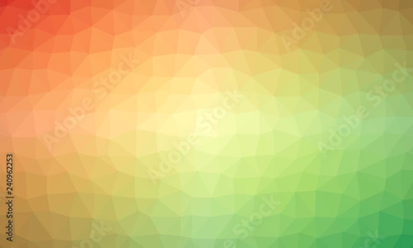 Obraz Colorful swirl rainbow polygon background or vector frame - Vector