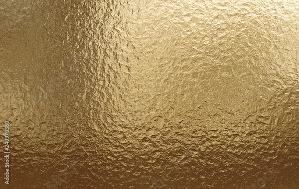 Obraz Gold metallic background, linen texture, bright festive background