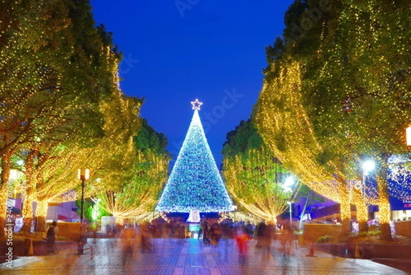 Obraz 多摩センター駅のイルミネーション