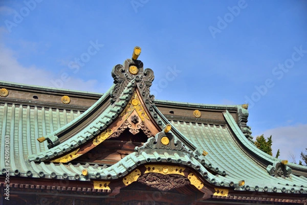 Fototapeta 神社の屋根