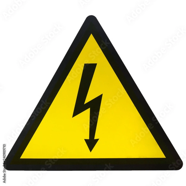 Obraz high voltage warning sign