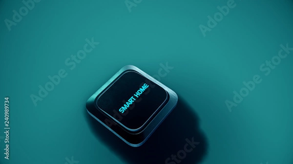 Obraz Smart Home Button konzeptionell (IOT)