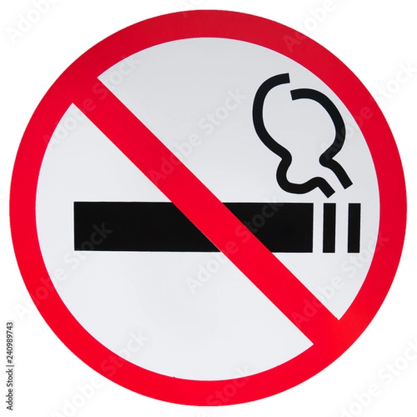 Obraz no smoking sign