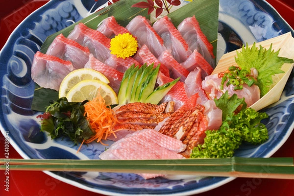Obraz 金目鯛の刺身で宴会