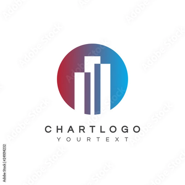 Fototapeta chart logo design