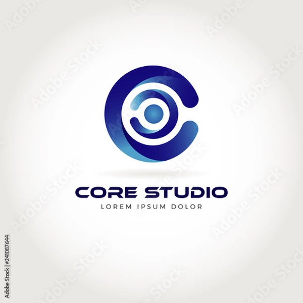 Fototapeta Abstract Letter C Logo