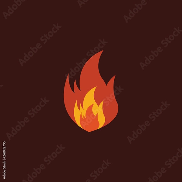 Fototapeta Fire Flame Vector Illustration