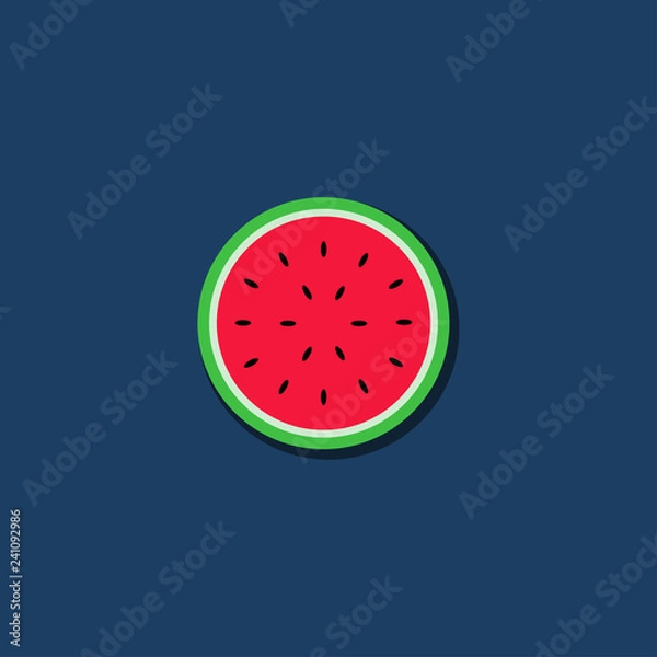 Obraz Watermelon Fruit Vector Illustration