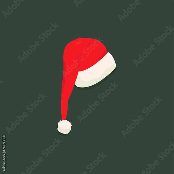 Obraz Santa Hat Vector Illustration