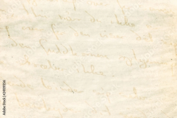 Obraz paper with old ink writing