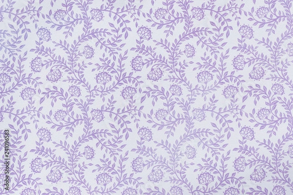 Fototapeta Decorative Floral Violet Pattern