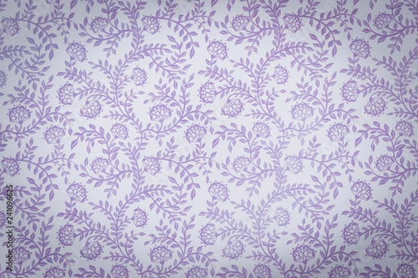 Obraz Decorative Floral Violet Pattern